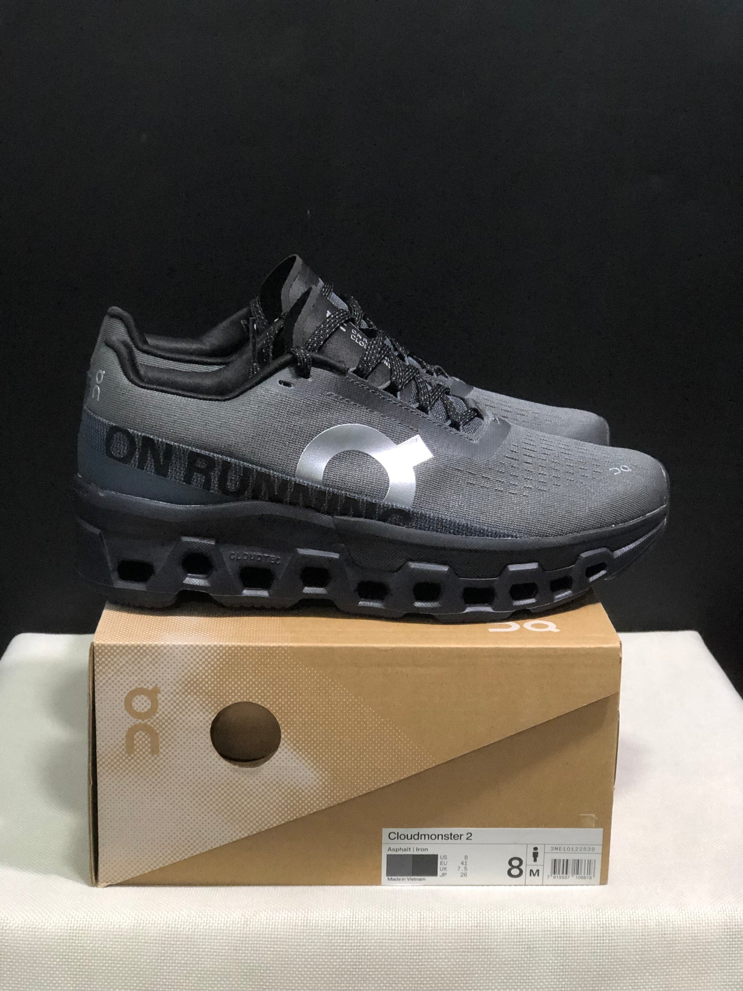 On Running Cloundmonster 2 Grey And Black