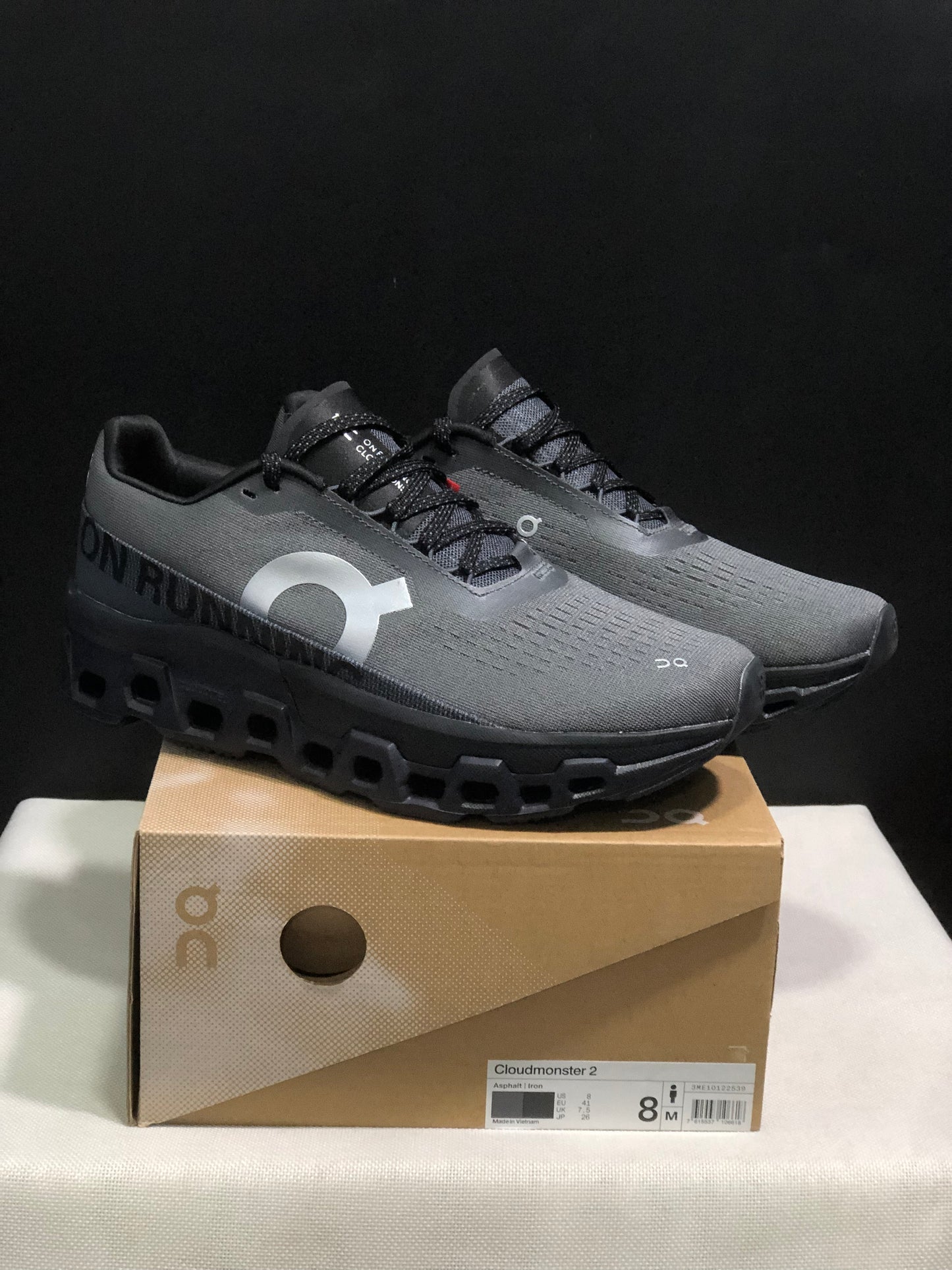 On Running Cloundmonster 2 Grey And Black