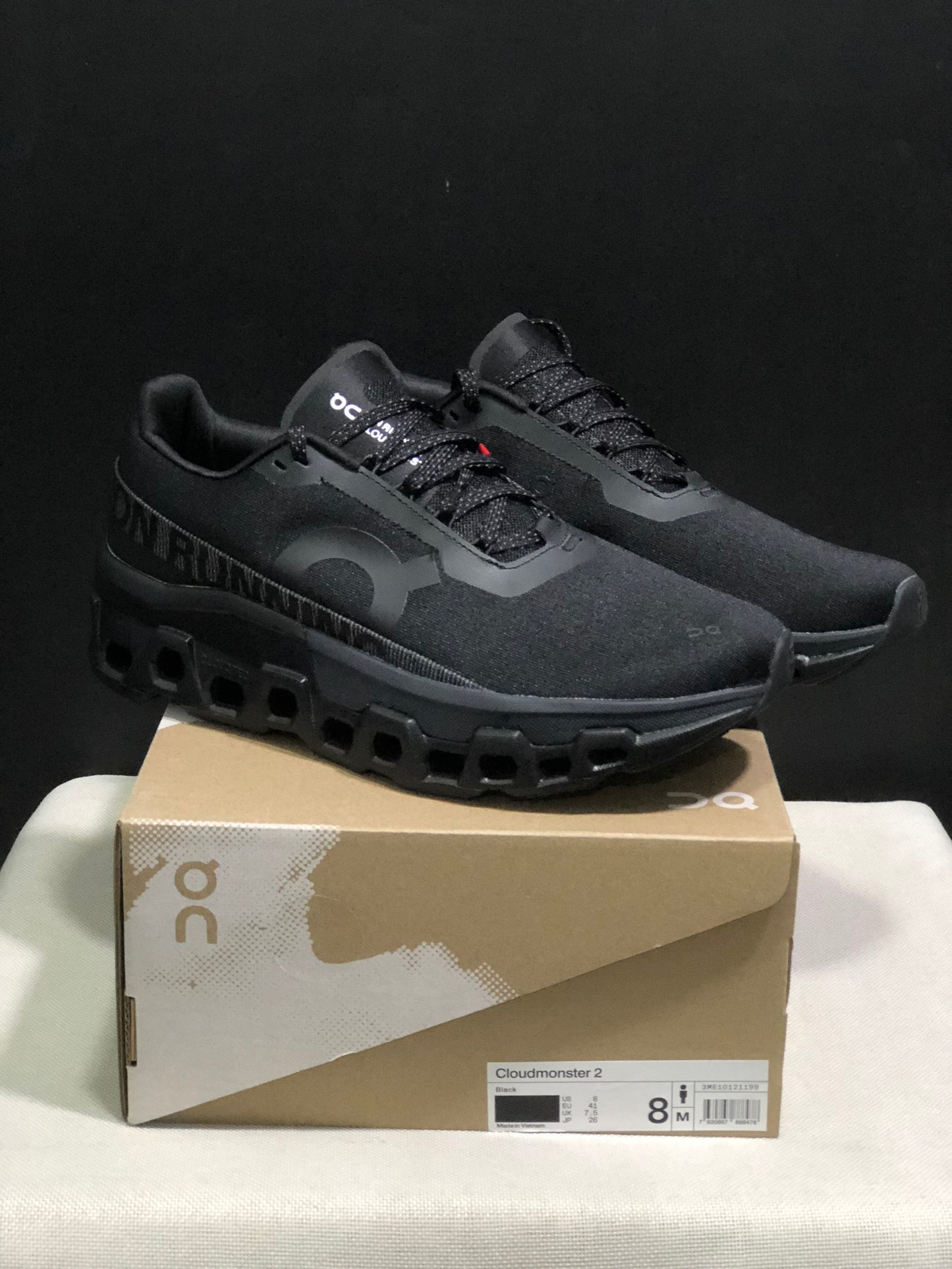 On Running Cloundmonster 2 Black