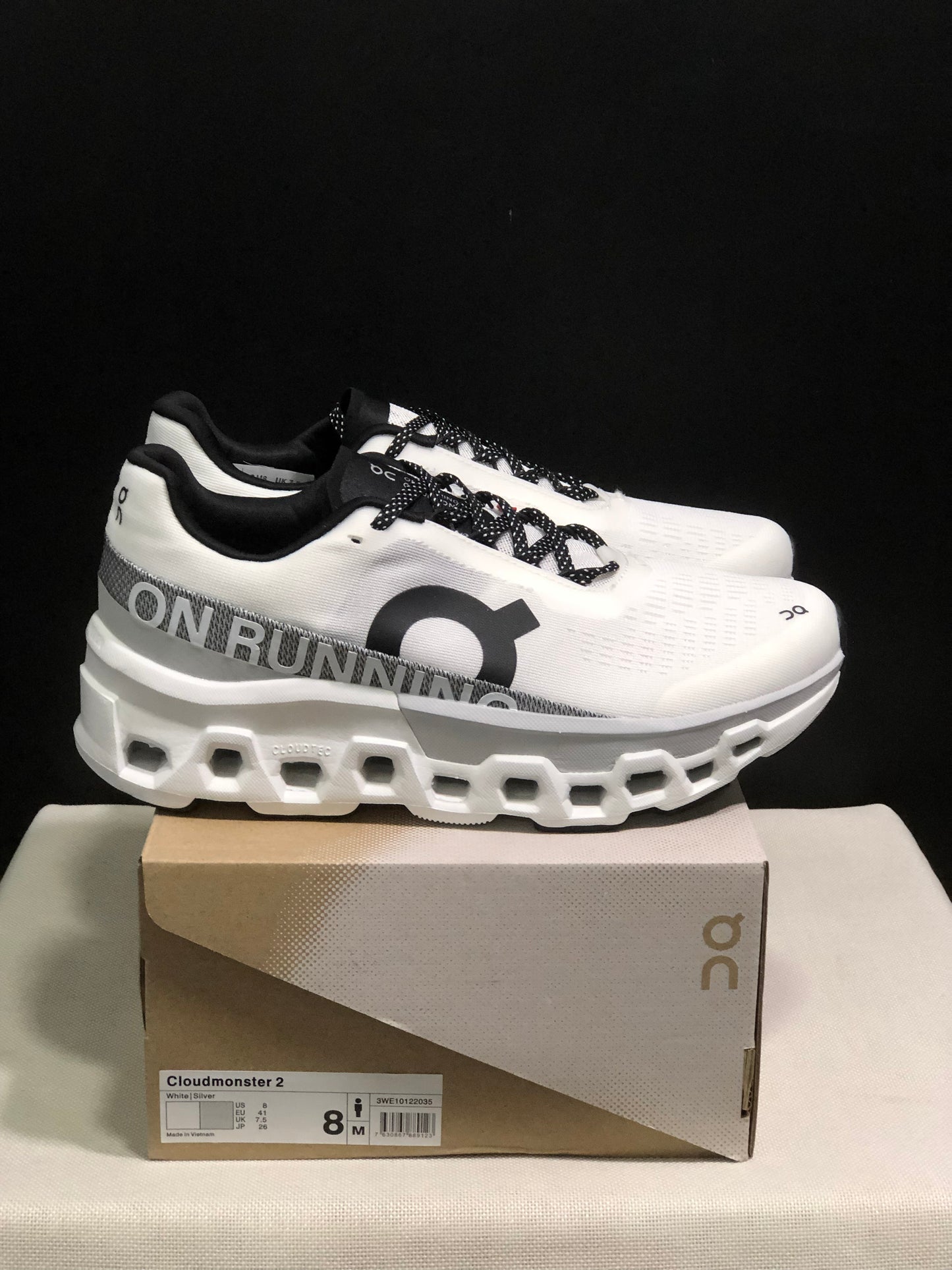 On Running Cloundmonster 2 White And Grey